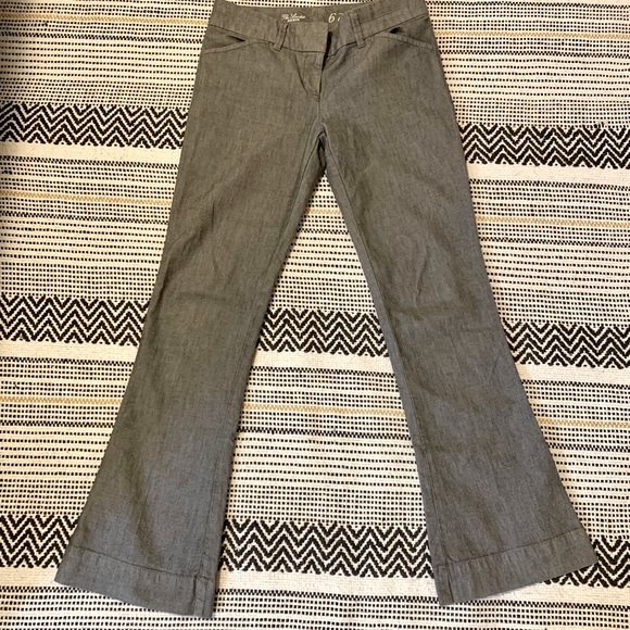 The Limited Pants - Gray Denim Trousers
